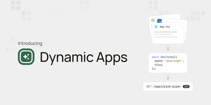 Introducing Dynamic Apps: Deploy AI-Generated Apps for Your Users